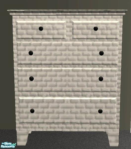 Ssilver S White Brick Dresser Part Of Set