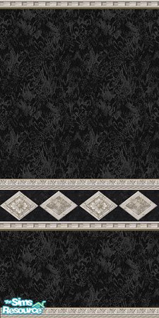 Sims 2 — Black and White Marble by MidnightRose — The always classic black and white color combination in this marble