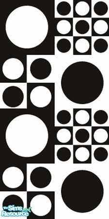 Sims 2 — cool black and white pattern by pandabobo514 — cool pattern~!