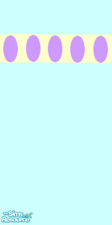 Sims 2 — eggs on a band by oldmember_theotryl2 — A light blue wallpaper with a purple eggs ornamented yellow band. 