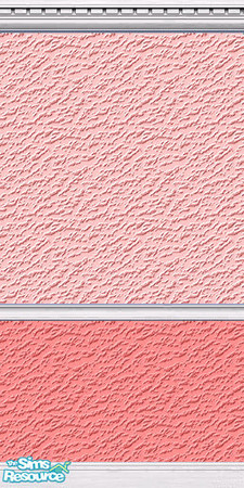 Sims 2 — Salmon Leap 4 by LittleSimPeople — Salmon coloured wallpaper, lightly textured. Check out the floors to match.