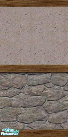 Sims 2 — stonewall by maliee1 — stone base with poured top