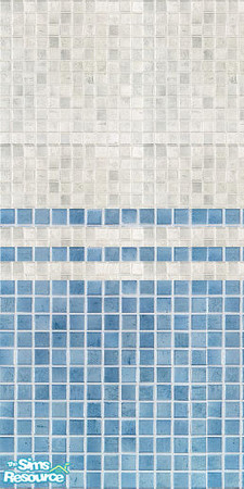 Sims 2 — Blue and gray bathroom by Trollsan — A blue and gray copy of my own bathroom.