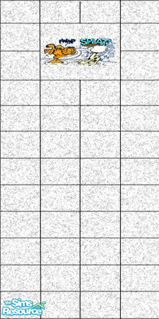 Sims 2 — Cartoon Wall 2 by LaLunaRossa72 — Light grey-white marble tile