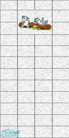 Sims 2 — Cartoon Wall 1 by LaLunaRossa72 — Light grey-white marble tile
