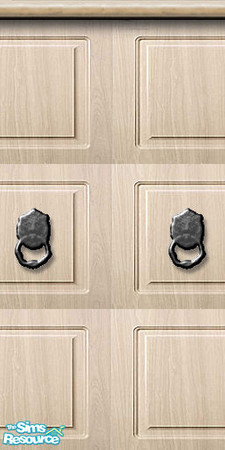 Sims 2 — Beige Garage Door_Middle by Raveena — A 3-piece set consisting of a left, middle and right piece. All clearly