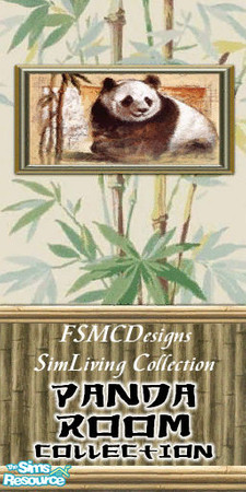 Sims 2 — FSMCDESIGNS Wall by FSMCDESIGNS — Part of my PANDA ROOM Collection