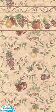 Sims 2 — Delicious fruit - 03 by Meishuu — Grapes, apples, pears and plums.