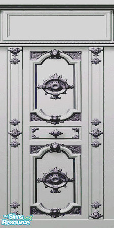 Sims 2 — White And Pink Paneling by britt76 — White paneling with silvery-pink accents....enjoy