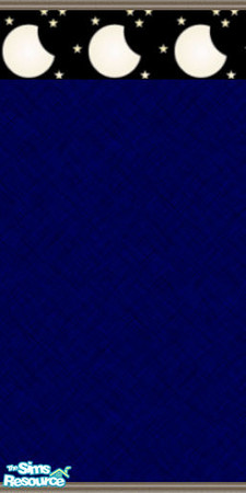 Sims 2 — Sleepy Time Wall by jillbillisi — A dark blue wall with a moon-and-stars border across the top. Perfect for