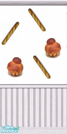 Sims 2 — Bread/Pain Wallpaper by Eylulu — A beautiful bread wallpaper for your kitchen!