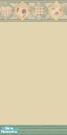 Sims 2 — Green Patchwork Hearts by MidnightRose — Patchwork hearts in shades of green.