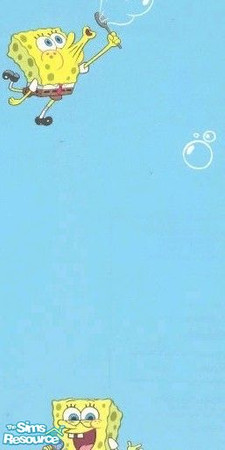 Sims 2 — SpongeBob Square Pants by PhantasyGurl — This is a cute wall for young children and infants !