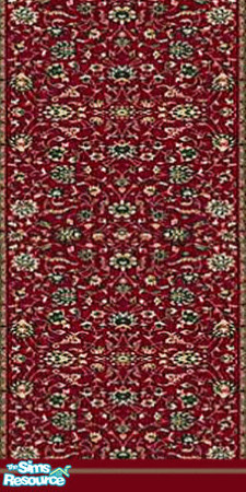 Sims 2 — Red Floral Pattern Wallpaper by clcny20 — The wallpaper to match the regal looking red floral pattern carpet
