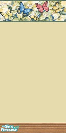 Sims 2 — Butterflies 4 by MidnightRose — One of four beautiful butterfly walls!