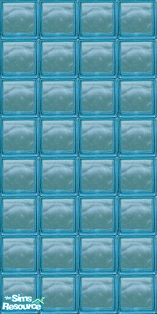 Sims 2 — Turqoise Glass Wall by MugaSim — Turqoise Glass Wall
