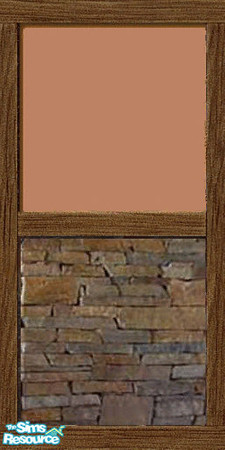 Sims 2 — Warm Stone Wall by MugaSim — The peachy colour together with the stone gives the room the extra warmth it needs