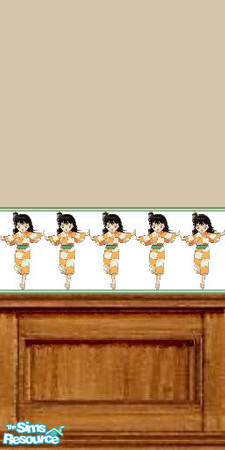 Sims 2 — Rin n Wood by Lorah — Anime - orange green white brown