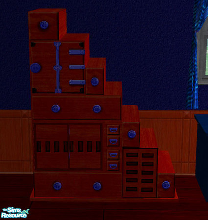 Sims 2 — Teen Guy Bedroom Set -- Dresser by oldmember_CocoKissesNYC — CocoKisses Home Designs