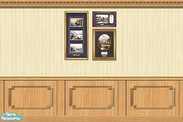 Sims 2 — MC Thomas Kinkade Paintings Wall Set by mistresscris — Created by MistressCris