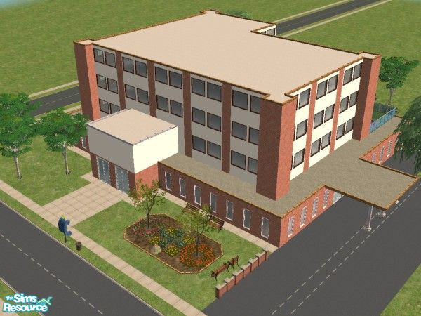 Sims 2 — Memorial Hospital by sunnyside48 — Hospital for your Sims - created to get a different look in my neighborhood.