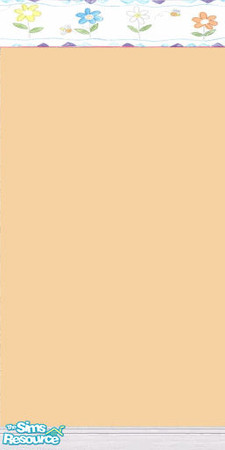 Sims 2 — Peach Daisy by Shalea — Bees and daisies border, great for the childrens' room.