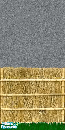 Sims 2 — Bamboo Grass by speedyneo — Decorate your plaster wall with some grass for that African feeling.