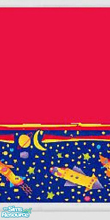 Sims 2 — Final Frontier by Lorah — red blue yellow spaceships for children