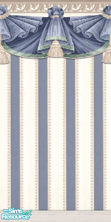 Sims 2 — Striped Blue Swag by victoriamayorofthetown — Perfectly seamless. Game will stretch image to correct