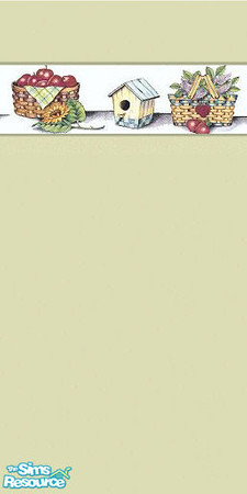 Sims 2 — KitCHen aPPlEs by gbourn — cute country type wall for kitchens