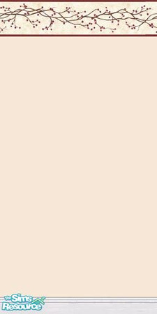 Sims 2 — Beautiful Berries by MidnightRose — A vine of berries borders this wall