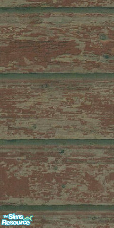 Sims 2 — JP Old Barn 1 by Jonchloe — Old Red barn with worn paint.