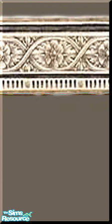 Sims 2 — Grey Green Flower Chain Paneling by SpunkyBel — Perfect in any kitchen or bathroom. Minimal costs with Champagne