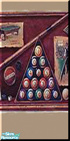 Sims 2 — Billiards Paneling by SpunkyBel — Perfect in any games room. Minimal costs with champagne results.