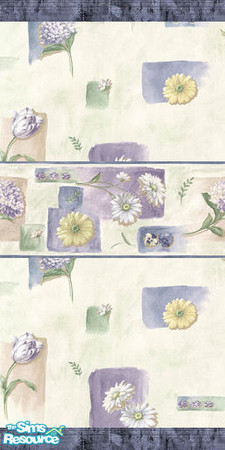 Sims 2 — Lilac Daisies by Meishuu — Daisies and a touch of blue and lilac