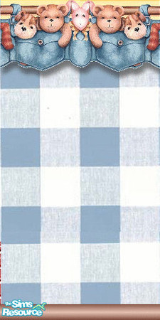 Sims 2 — Teddy Bears by Raveena — A cute teddy bear wallpaper for your baby or childs room.