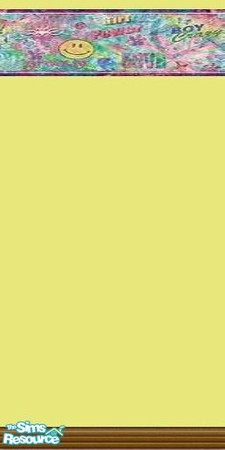 Sims 2 — Love and Peace by Lorah — yellow, pink, blue