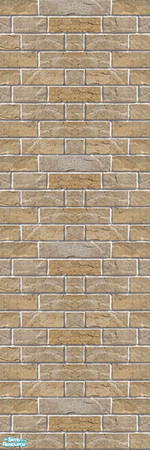 Sims 2 — Brick Cream - Honey by zvaella — Brick Walls for your sims. Enjoy! :)