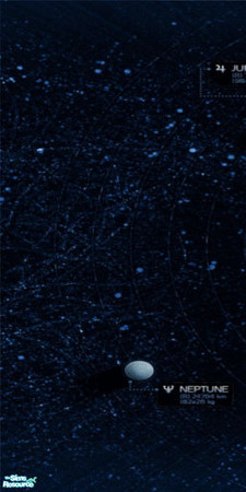 Sims 2 — Solar System Map Wall Mural - Panel 1 by TrailRunner782 — A wall mural that\'s also a map of the solar system.