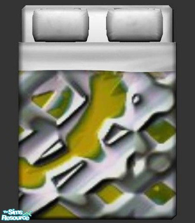 Sims 2 — Yellow Plaster Bedding by briachant — Yellow Plaster Bedding