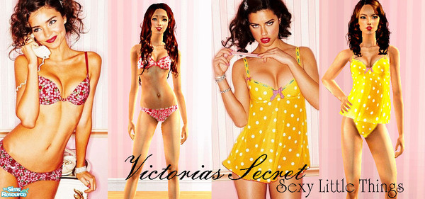 Sims 2 — Victorias Secret- Sexy Little Things Collection by justkira. — This is my first creation which contains two