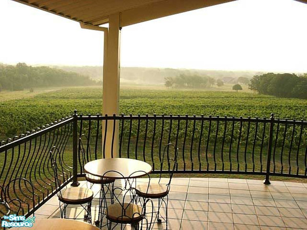Sims 2 — Vineyard Wall Mural by TrailRunner782 — A view of the vineyard at Spring Valley from the patio.