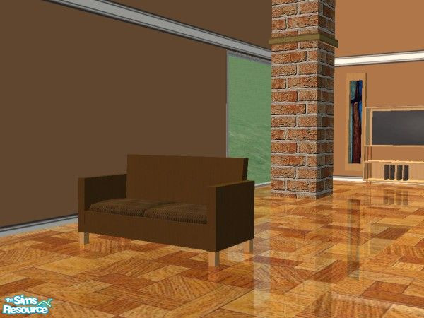 Sims 2 — Krefeld Living Recolor - Love Seat by TheNumbersWoman — Love Seat for the Krefeld Recolor