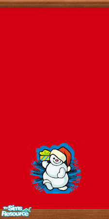 Sims 2 — Chrsitmas Snowman Wallpaper by bobbi9139 — These snowmans on this wallpaper are sure to bring christmas cheer to