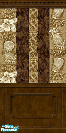 Sims 2 — Tropical Paradise by FxyLdy — Tropical print with drums and more!