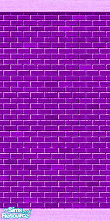 Sims 2 — Lilac wall by ive — Lilac brick wall with top.