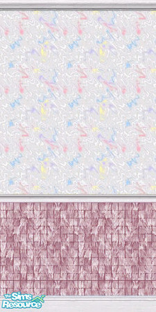 Sims 2 — Pinktile2_pw by klsypam28 — A pretty pink wall for girls bathroom