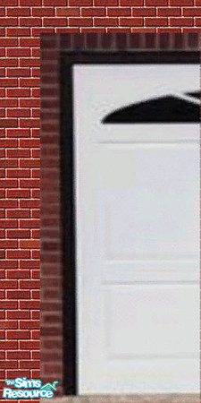 Sims 2 — White Garage Door Left Side by lledford — Left Side for white garage door.