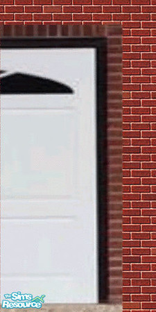 Sims 2 — White Garage Door Right Side by lledford — Right Side for white garage door.