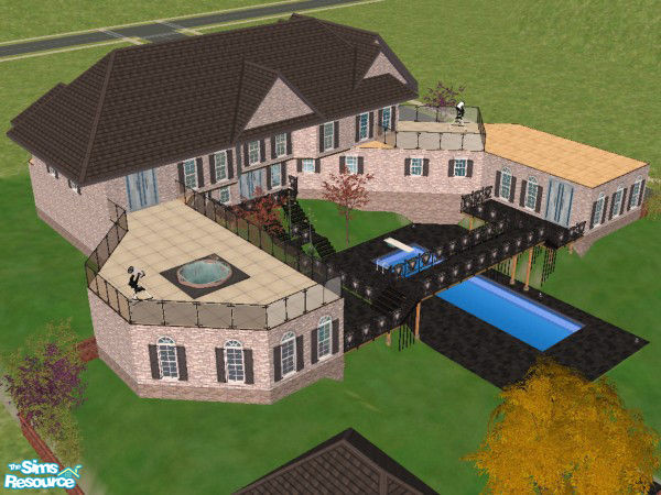 Sims 2 — T-Place by speedyneo — It hard to discribe this place. The pictures mostly say it all.